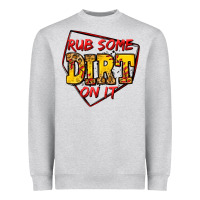 Heather Grey rub some dirt on it softball Heavyweight Sweatshirt - Jasminsmagicworld
