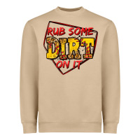Mushroom rub some dirt on it softball Heavyweight Sweatshirt - Jasminsmagicworld
