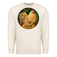 Sandshell cochin rooster christmas Premium Sweatshirt - LillyAllenDesigns