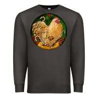 Smoke cochin rooster christmas Premium Sweatshirt - LillyAllenDesigns
