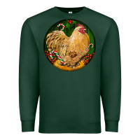 Sports Green cochin rooster christmas Premium Sweatshirt - LillyAllenDesigns
