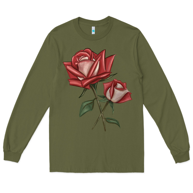 Love Rose Grandiflora Rose Long Sleeve Tee by LillyAllenDesigns | Teevron