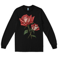 Black love rose grandiflora rose Long Sleeve Tee - LillyAllenDesigns