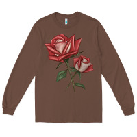 Chestnut love rose grandiflora rose Long Sleeve Tee - LillyAllenDesigns