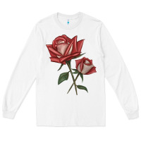 White love rose grandiflora rose Long Sleeve Tee - LillyAllenDesigns