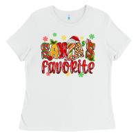 White santa's favorite Ladies Tee - MaliasSmallBusiness