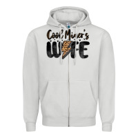 Dove Grey cool miner s wife Zipper Hoodie - MaliasSmallBusiness