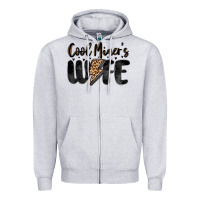 Heather Grey cool miner s wife Zipper Hoodie - MaliasSmallBusiness