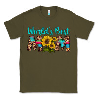 Army Green world's best mom sunflower Classic Tee - Artiststas
