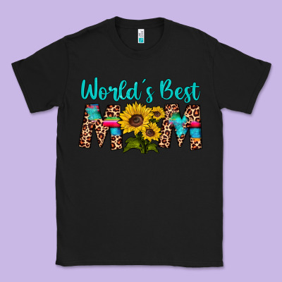 World's Best Mom Sunflower Classic Tee Designed By Artiststas