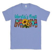 Colony Blue world's best mom sunflower Classic Tee - Artiststas