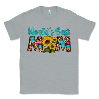 Heather Grey world's best mom sunflower Classic Tee - Artiststas