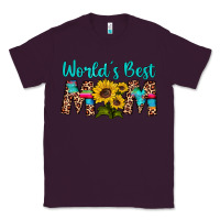Plum world's best mom sunflower Classic Tee - Artiststas