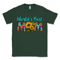 Sports Green world's best mom sunflower Classic Tee - Artiststas