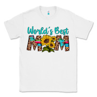White world's best mom sunflower Classic Tee - Artiststas