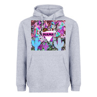 Heather Grey mama cowboy western animal pattern neon Heavyweight Hoodie - LillyAllenDesigns