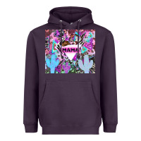 Plum mama cowboy western animal pattern neon Heavyweight Hoodie - LillyAllenDesigns