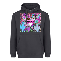 Smoke mama cowboy western animal pattern neon Heavyweight Hoodie - LillyAllenDesigns
