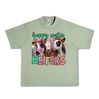 Oil Green happy easter heifers Urban Heavy Tee - Jasminsmagicworld