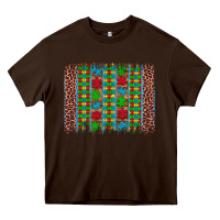 Chocolate Brown autism awareness leopard puzzle brush stroke Heavy Core Tee - Artiststas