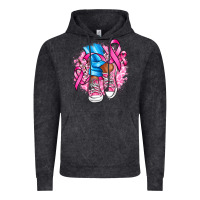 Vintage Black cancer ribbon pink converse and flowers Vintage Hoodie - AdoDesignShop