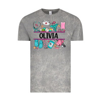 Nurse Elements With Costom Name Vintage Tee | Teevron