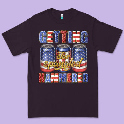Premium Tee getting star spangled hammared