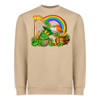 Mushroom st patricks day  rainbow shamrocks Heavyweight Sweatshirt - AdoDesignShop