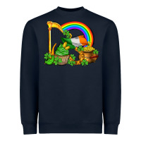 Navy st patricks day  rainbow shamrocks Heavyweight Sweatshirt - AdoDesignShop