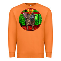 Carrot christmas pig Premium Sweatshirt - LillyAllenDesigns