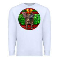 White christmas pig Premium Sweatshirt - LillyAllenDesigns