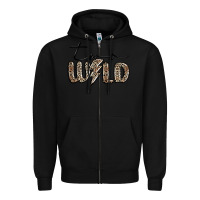 Black two wild Zipper Hoodie - MaliasSmallBusiness