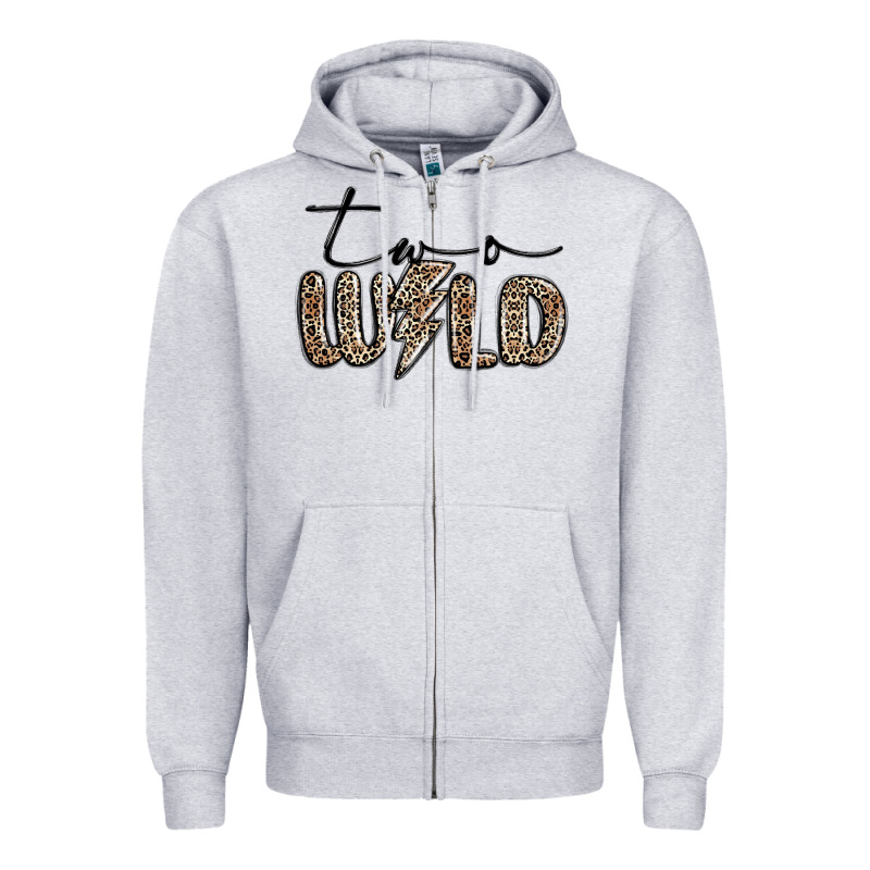 Two Wild Zipper Hoodie by MaliasSmallBusiness | Teevron