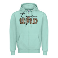 Seafoam two wild Zipper Hoodie - MaliasSmallBusiness