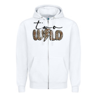 White two wild Zipper Hoodie - MaliasSmallBusiness