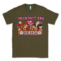 Army Green valentines day heifers Classic Tee - CowhideDigitalArt