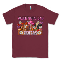 Burgundy valentines day heifers Classic Tee - CowhideDigitalArt