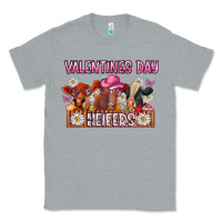 Heather Grey valentines day heifers Classic Tee - CowhideDigitalArt