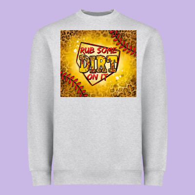 Rub Some Dirt On It Softball Heavyweight Sweatshirt Designed By Jasminsmagicworld
