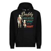 Black Daddy And Daughter Not Always Eye To Eye But Always Heart To Heart Premium Hoodie - Bettercallsaul