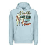Blue Mist Daddy And Daughter Not Always Eye To Eye But Always Heart To Heart Premium Hoodie - Bettercallsaul