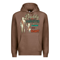 Chestnut Daddy And Daughter Not Always Eye To Eye But Always Heart To Heart Premium Hoodie - Bettercallsaul