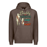 Coffee Daddy And Daughter Not Always Eye To Eye But Always Heart To Heart Premium Hoodie - Bettercallsaul