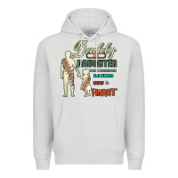 Dove Grey Daddy And Daughter Not Always Eye To Eye But Always Heart To Heart Premium Hoodie - Bettercallsaul