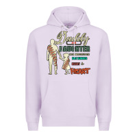 Lilac Daddy And Daughter Not Always Eye To Eye But Always Heart To Heart Premium Hoodie - Bettercallsaul