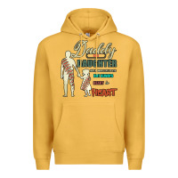 Mustard Daddy And Daughter Not Always Eye To Eye But Always Heart To Heart Premium Hoodie - Bettercallsaul