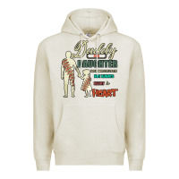 Oatmeal Heather Daddy And Daughter Not Always Eye To Eye But Always Heart To Heart Premium Hoodie - Bettercallsaul