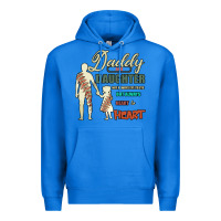 True Royal Daddy And Daughter Not Always Eye To Eye But Always Heart To Heart Premium Hoodie - Bettercallsaul