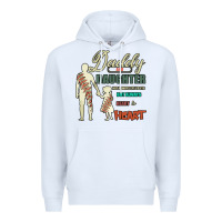 White Daddy And Daughter Not Always Eye To Eye But Always Heart To Heart Premium Hoodie - Bettercallsaul