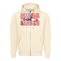 Sandshell hugs and kisses Zipper Hoodie - MaliasSmallBusiness